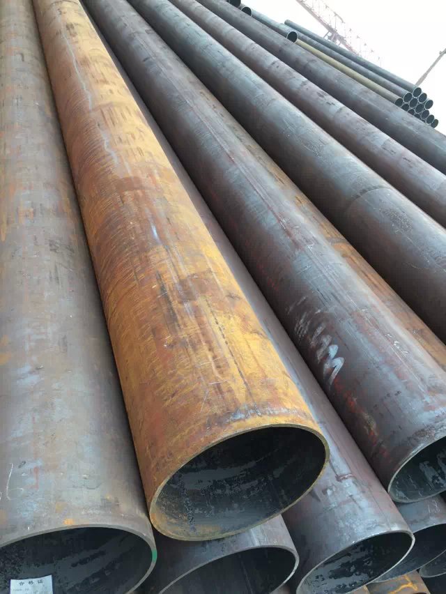 Schwarzes Stahlrohr-großer Durchmesser-geschweißtes Stahlgas-Rohr Q195 Q235 ERW für Erdöl